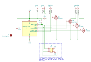 SX-64 Tiny Reset rev.1 schematics.